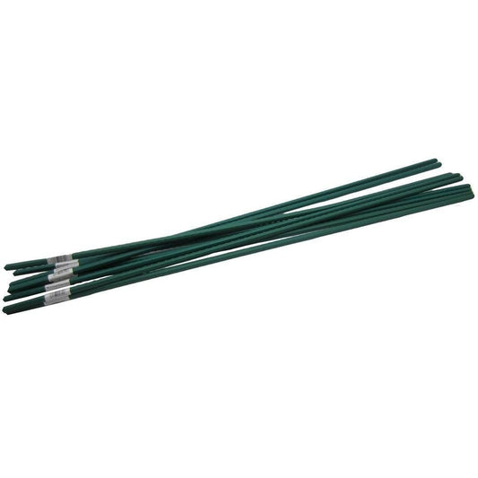 Plant Support Stakes, 36 Inch, Green Plastic-Coated Steel, 10 Pack - Image 2