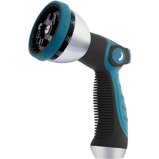 Garden Hose Spray Nozzle with 10 Patterns and Thumb-Slide Flow Control