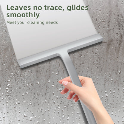 Silicone Shower Squeegee with Detachable Hook, 8.85 Inch, Grey - Image 3