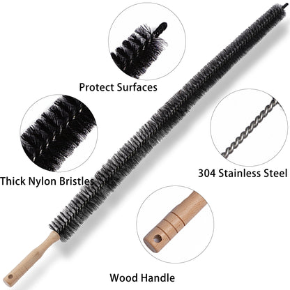 Dryer Vent and Lint Trap Brush, 47.24 Inch Flexible Nylon Bristles - Image 6