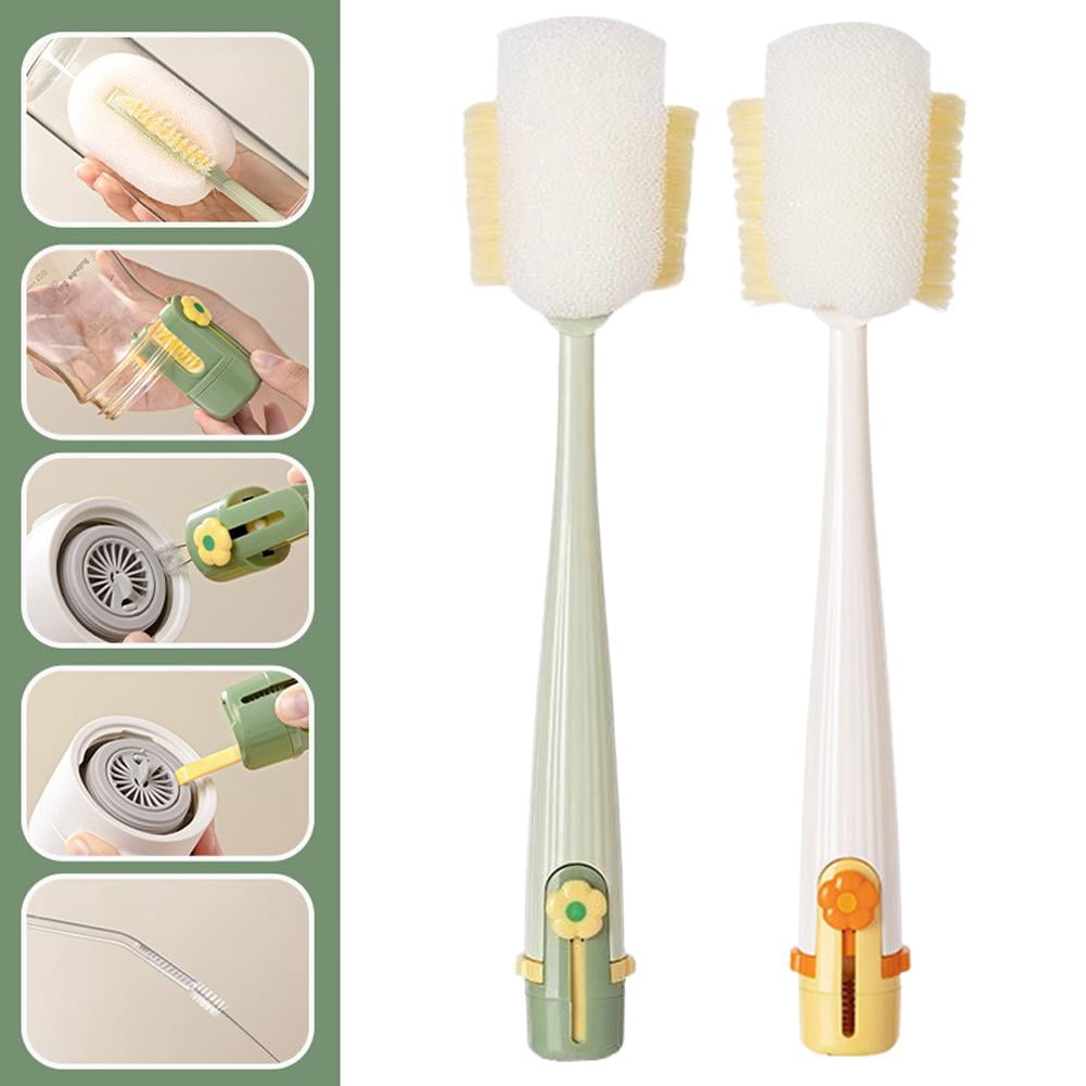 Five-in-One Bottle Cleaning Brush with Straw and Lid Tools - Image 4
