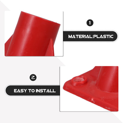 Scrub Brush to Broom Handle Connectors, Plastic, 4 Pieces - Image 4