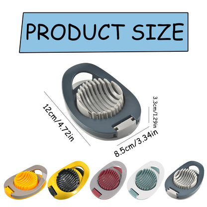 Egg and Soft Fruit Slicer with Stainless Wires, Blue, 4 Pack - Image 3