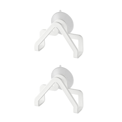Suction Cup Sponge Holders for the Sink, White Plastic, 2 Pack