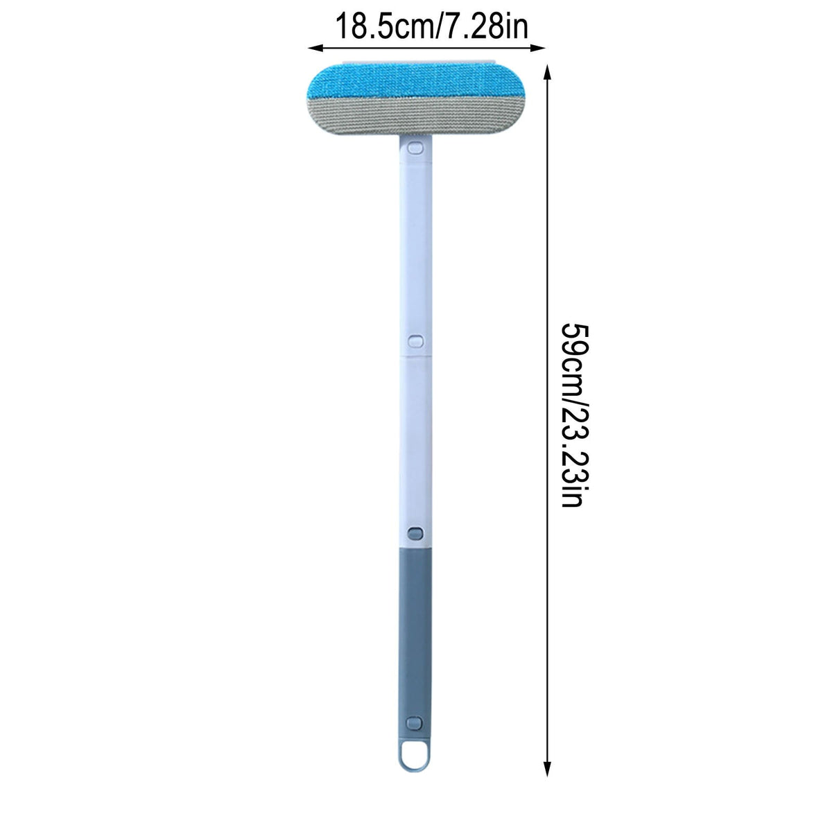 Three-in-One Window Cleaning Kit with Squeegee, Scraper and Brush, 23 to 59 Inch Pole - Image 3