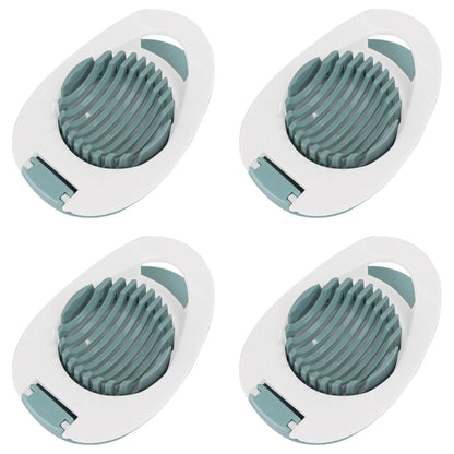 Egg and Soft Fruit Slicer with Stainless Wires, Blue, 4 Pack