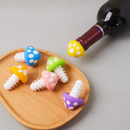 Silicone Bottle Stoppers for Wine and Fizzy Drinks, Seven Colours - Image 2