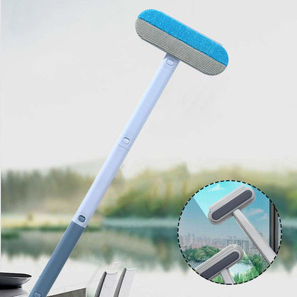 Three-in-One Window Cleaning Kit with Squeegee, Scraper and Brush, 23 to 59 Inch Pole - Image 2