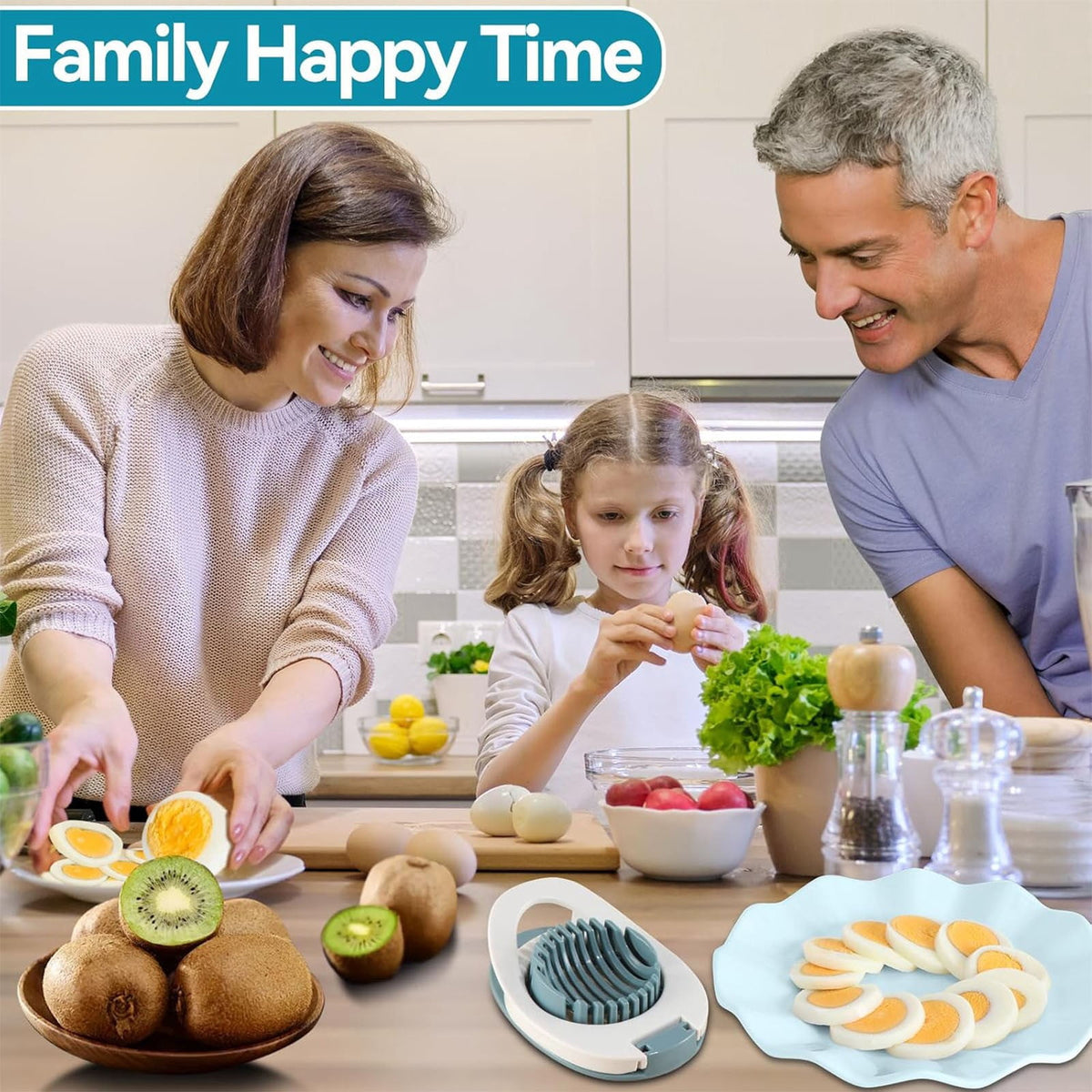 Egg and Soft Fruit Slicer with Stainless Wires, Blue, 4 Pack - Image 4
