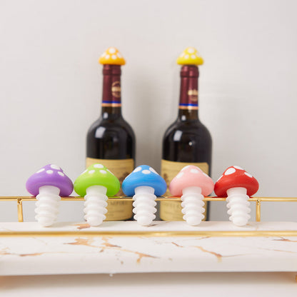 Silicone Bottle Stoppers for Wine and Fizzy Drinks, Seven Colours - Image 3