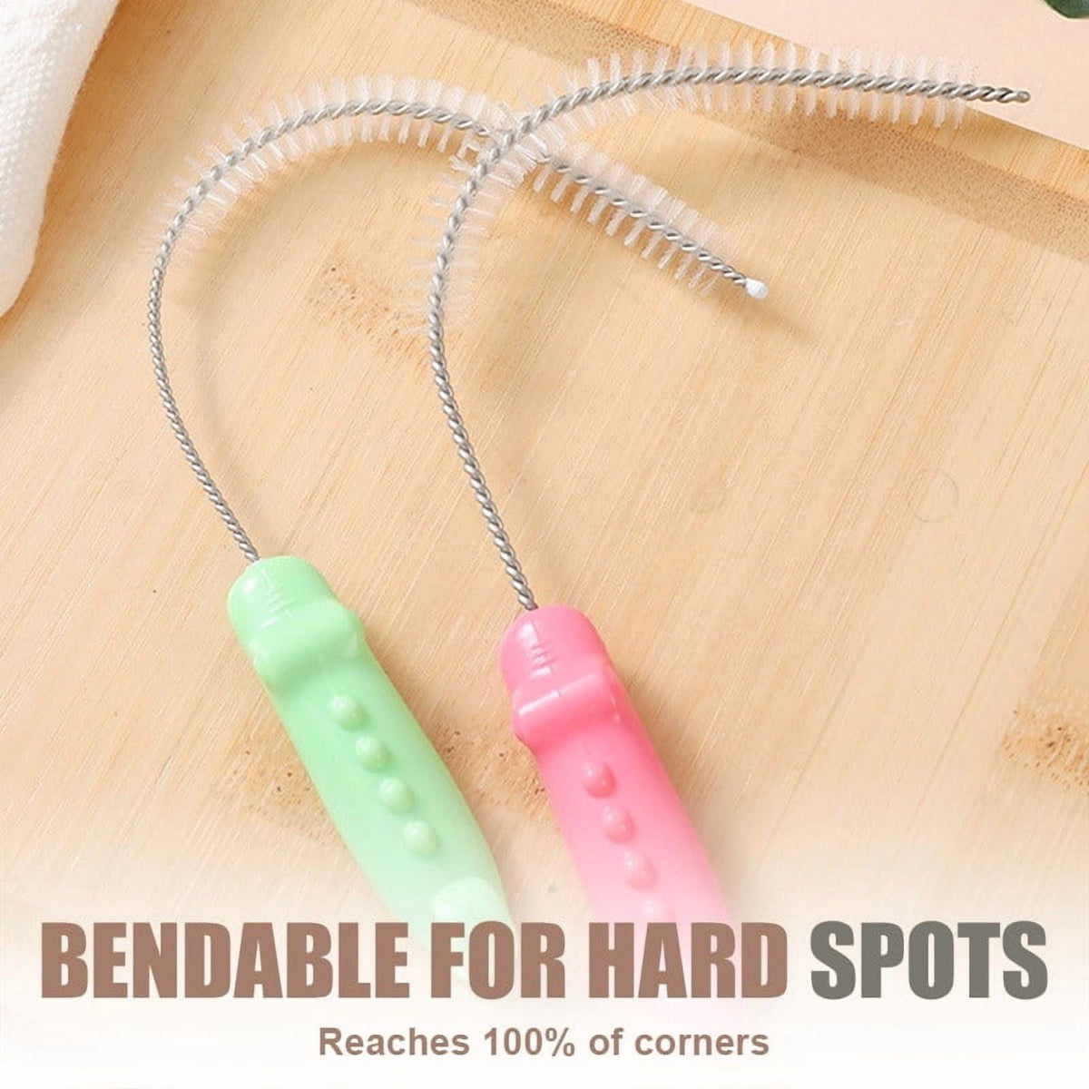 Reusable Straw Brush, 9 Inch, for Tumbler Lids and Narrow Tubes - Image 4
