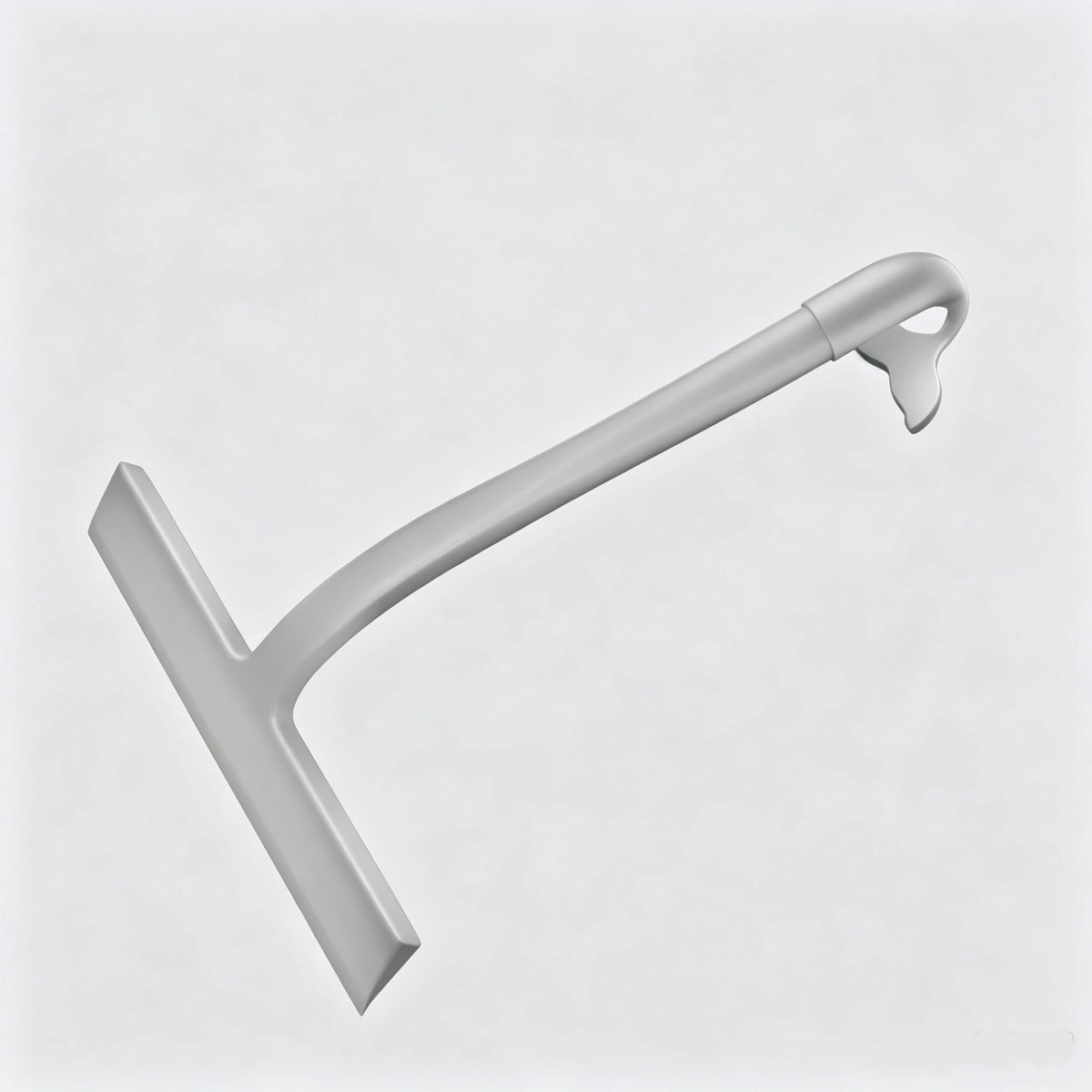 Silicone Shower Squeegee with Detachable Hook, 8.85 Inch, Grey - Image 2