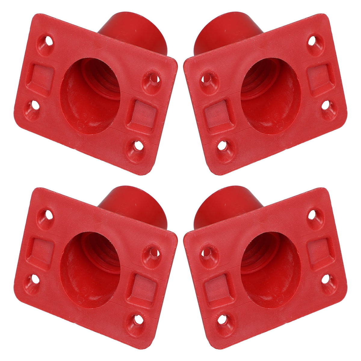 Scrub Brush to Broom Handle Connectors, Plastic, 4 Pieces