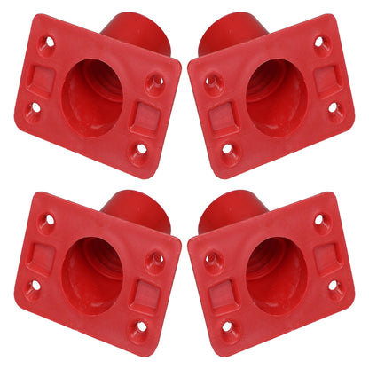 Scrub Brush to Broom Handle Connectors, Plastic, 4 Pieces