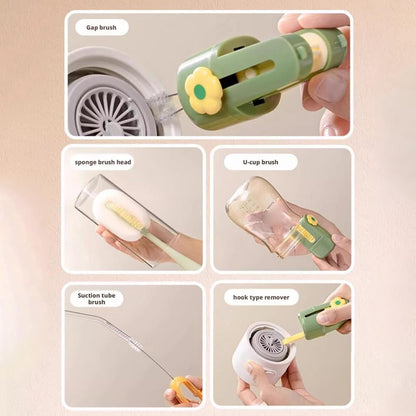 Five-in-One Bottle Cleaning Brush with Straw and Lid Tools - Image 6