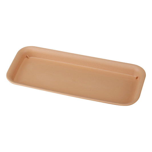 Rectangular Plant Saucer Drip Tray, 12 x 5.5 x 1.06 Inch, Brown