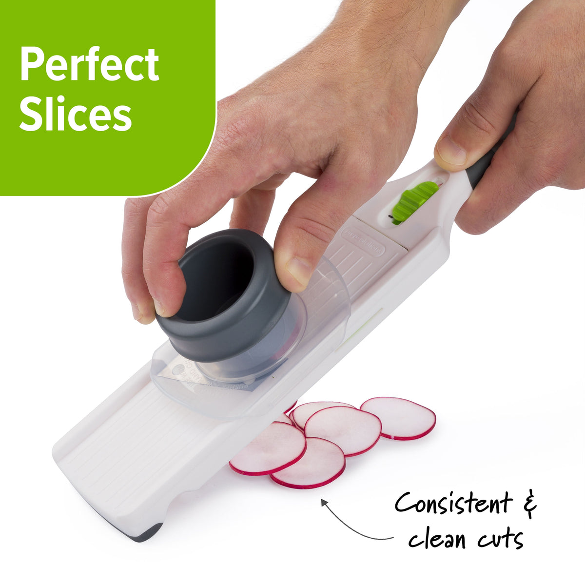 Mini Mandoline Slicer with Adjustable Dial and Safety Guard - Image 5